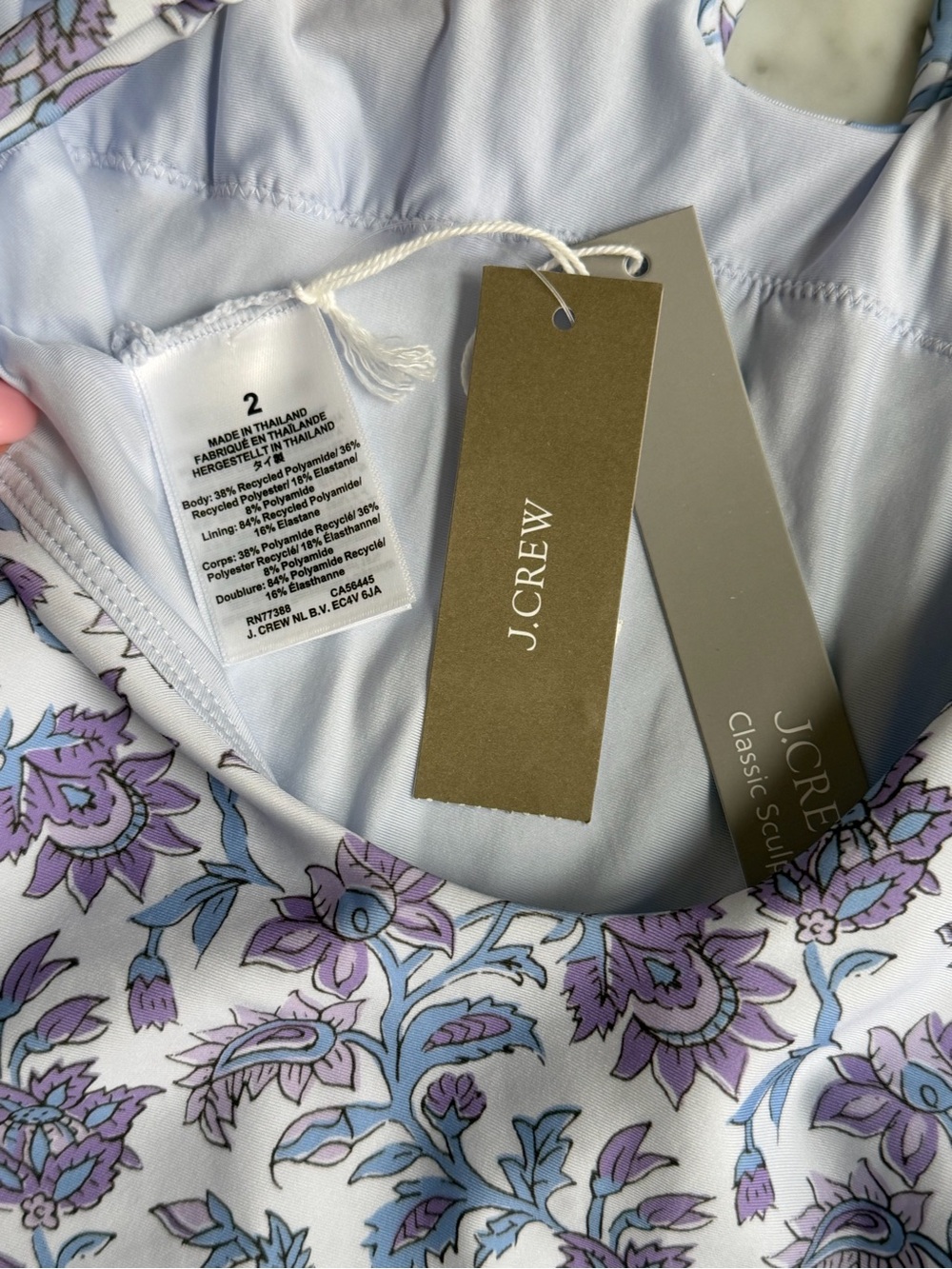J.Crew Mira One-Piece Swimsuit in Classic Sculpt - NWT - Picture 8 of 8